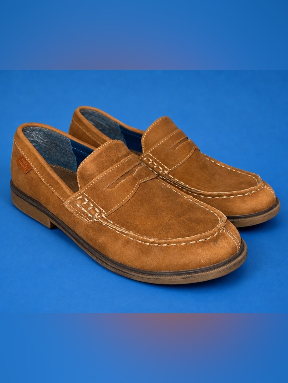 Vince Camuto Bennett Loafers Youth 4M Tan Brown Slip On Casual Shoes